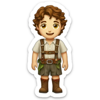 Frodo lederhosen sticker
