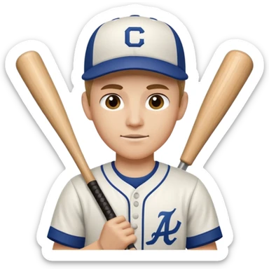 baseball player sticker