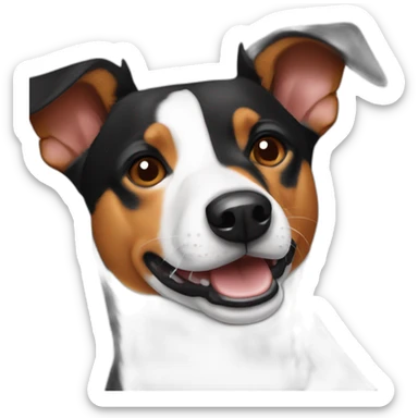 Tricolor Basenji sticker