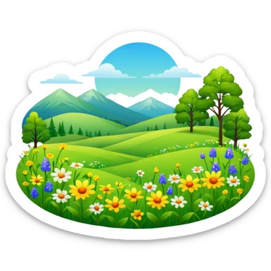 Meadow sticker