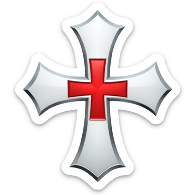 Knights Templar cross sticker