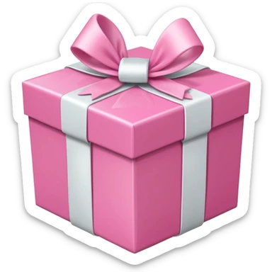 pink GIFTS BOX sticker
