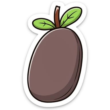 black potato sticker