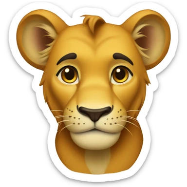 simba étonné  sticker