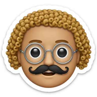 mustache monocle emojis sticker