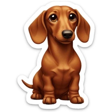 Gingerbread dachshund  sticker