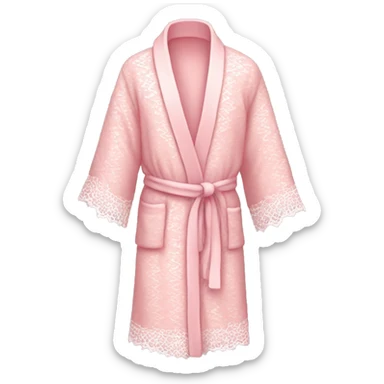 light pink lace robe sticker