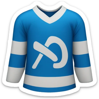 hockey jersey blue S logo sticker