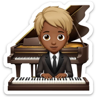 lil yatchy with piano  sticker