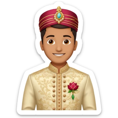 groom sherwani attire emoji only sticker