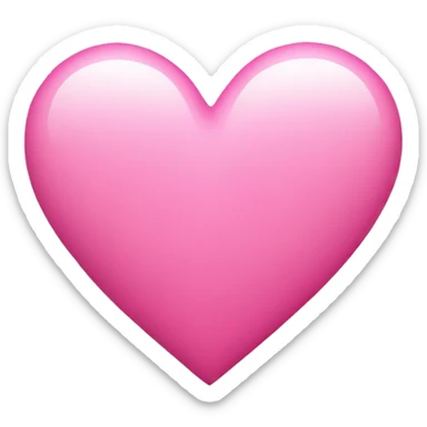 Pink heart sticker
