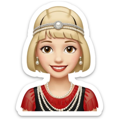 gatsby woman sticker