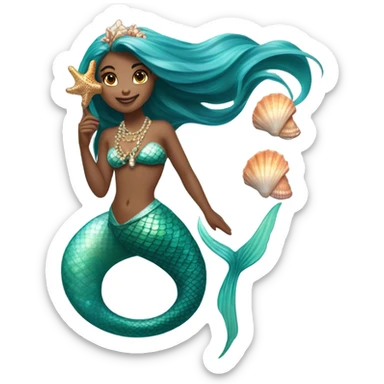 Beautiful mermaid sticker