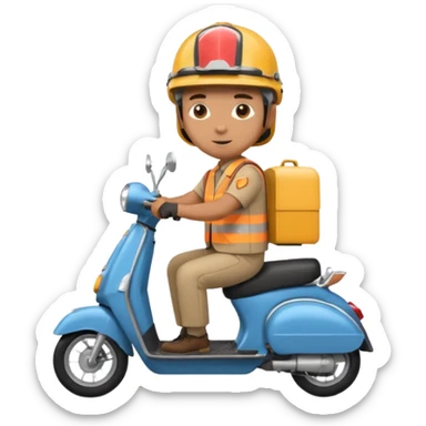 delivery  guy with skutter sticker