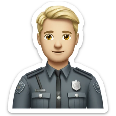 german police officer  sticker