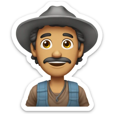 chico feliz cuerpo entero sticker