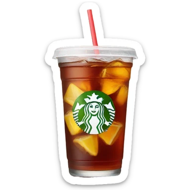 Starbucks iced tea  sticker