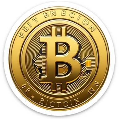 show me bitcoin symbol sticker