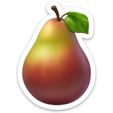 a pear mixed apple sticker