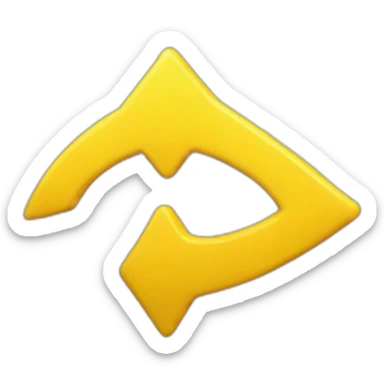 yellow right arrow sticker