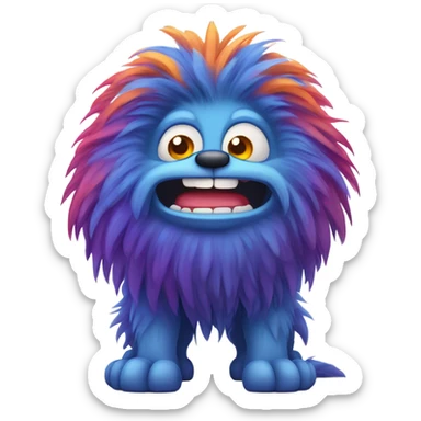 Tickle monster handsome  sticker