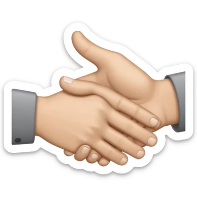 emoji of Handshake with a Slash (broken handshake) sticker