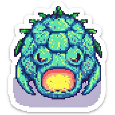 spiky slime monster sticker