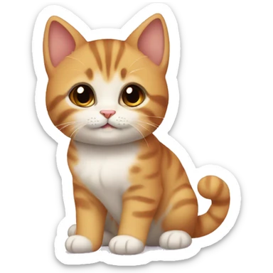 The cutest baby cat ever seen sticker
