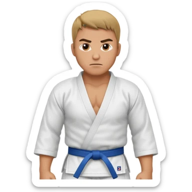 Judo man sticker