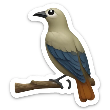 Bird with Yerba mate  sticker