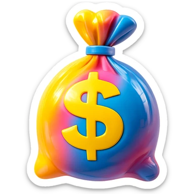 money bag sticker