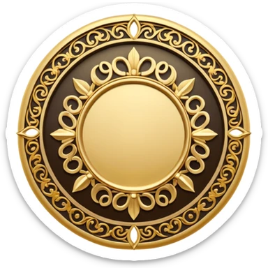 The name of God is repeated in the shape of a circle. sticker