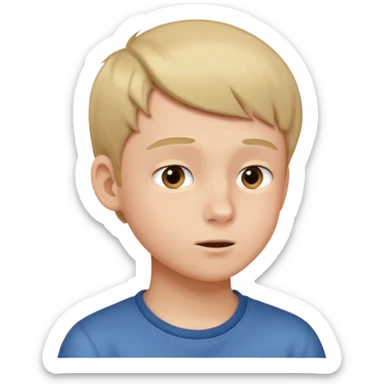 A boy showing right cheek to her mother asking for a gentle playful slap only boy no picture of mother included in emoji
Give side view of right cheek sticker