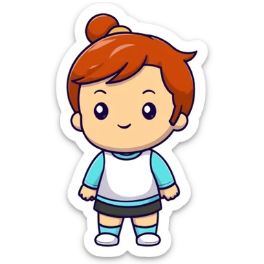 ginger-haired girl sticker