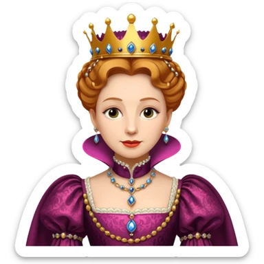 queen elizabeth 1 sticker