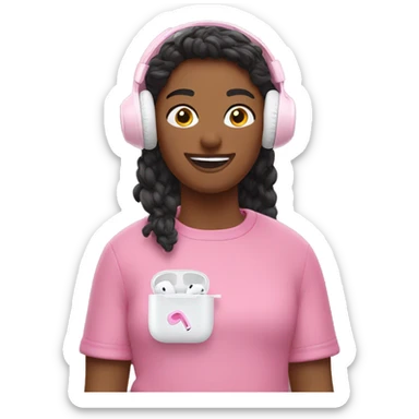 AirPods pro pink sticker