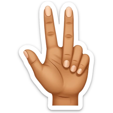 I want a hand with four fingers and one thumb and i want the pointer finger extended out and the thumb upward as to make a gun (finger gun) sticker
