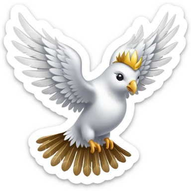 dinero con alas, un fajo de dólares con alas blancas volando sticker