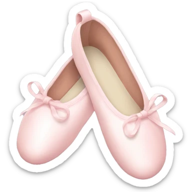 Pale pink ballet shoes sticker