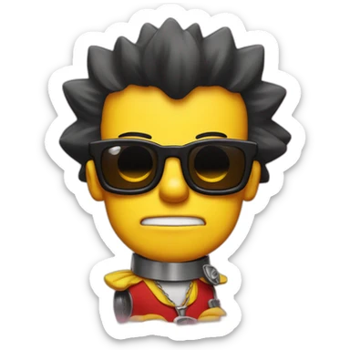 Bart simpson with desperados sticker