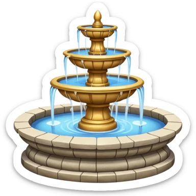 park Fountain sticker