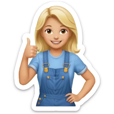 tia granjera dando like granjera  campo sticker