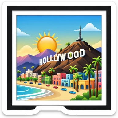 Hollywood sticker