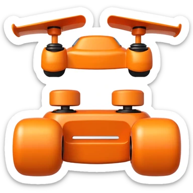 Quad couleur orange sticker