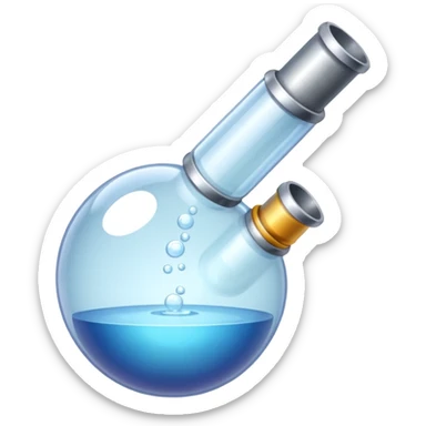 Bubble pipe made of quartz sticker