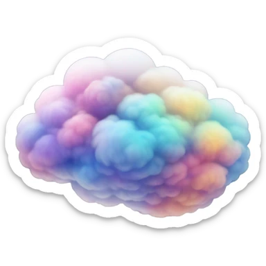 cloud filled with galaxy sticker