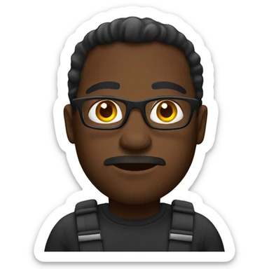 black big people sticker