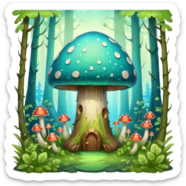 magical mushroom shield object icon, shield crafted from mushroom bark, glowing spores, fantasy forest design, soft green-blue aura, 3D cartoon, mobile game icon style, centered, clean background, no text, no watermark
 
 sticker