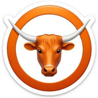 Longhorns Texas logo sticker