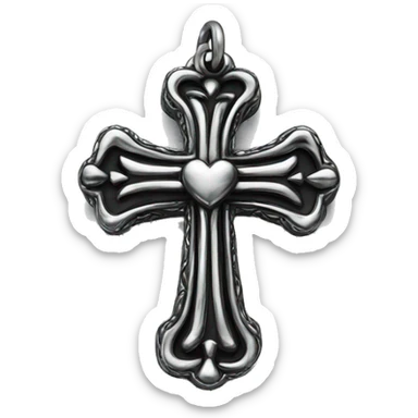 Chrome hearts cross sticker